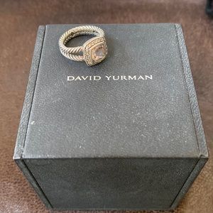 David Yurman petite Albion morganite ring